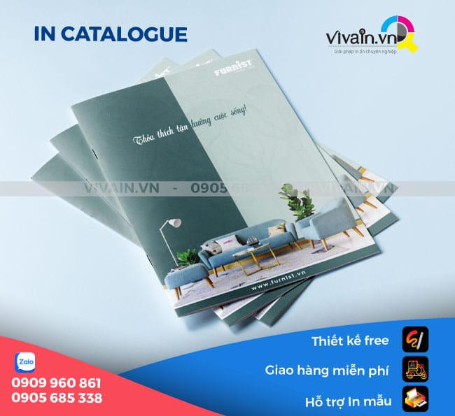 Mẫu Catalogue loại bấm kim giữa